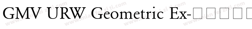 GMV URW Geometric Ex字体转换